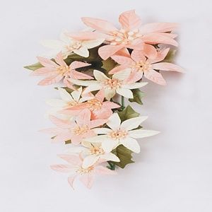 Peach Poinsettia Taper Candle Ring Climber #R7138PH (NWT) #5 50% OFF SALE